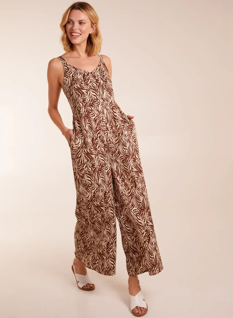 Printed Side Pocket Jumpsuit